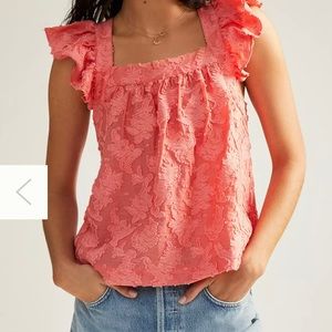 Anthropologie Amber Ruffled Tank